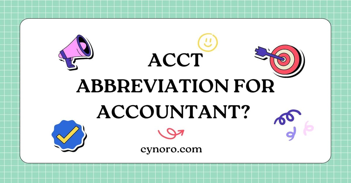 Abbreviation for Accountant