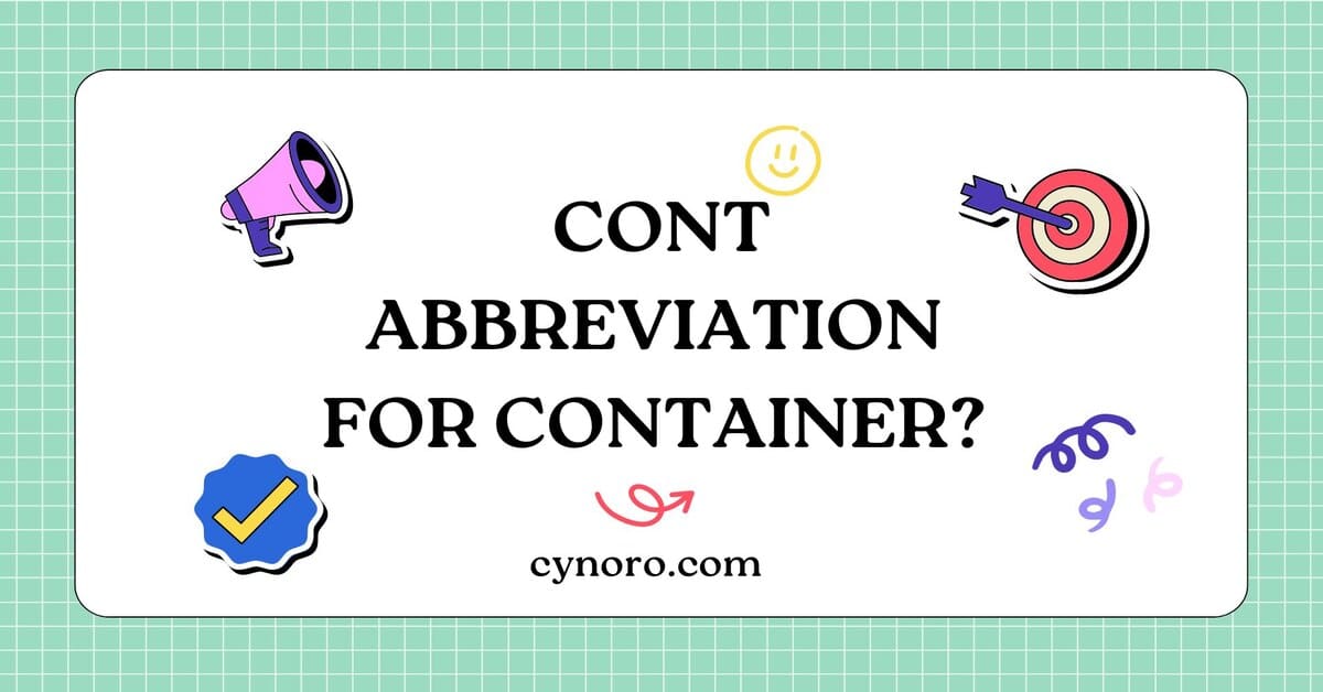 Abbreviation for Container