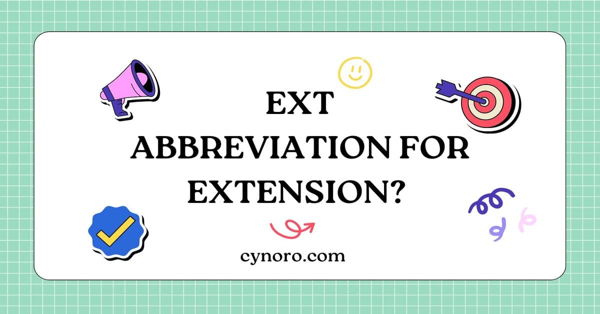 Abbreviation for Extension