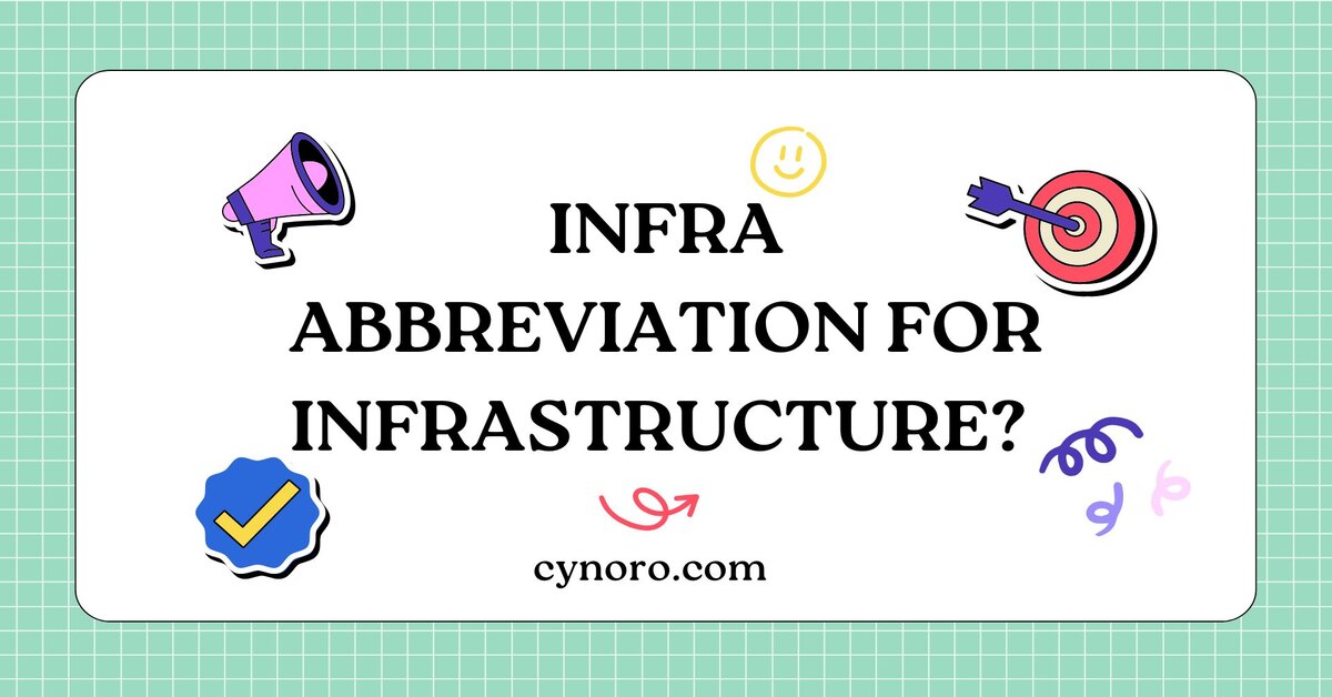 Abbreviation for Infrastructure