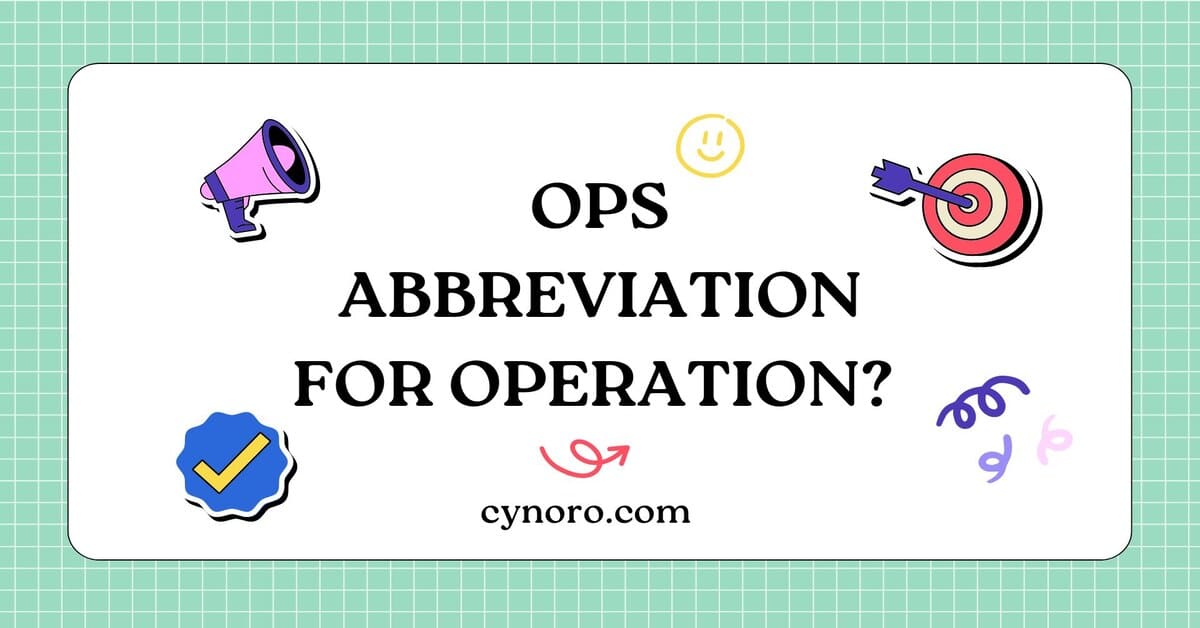 Abbreviation for Operation