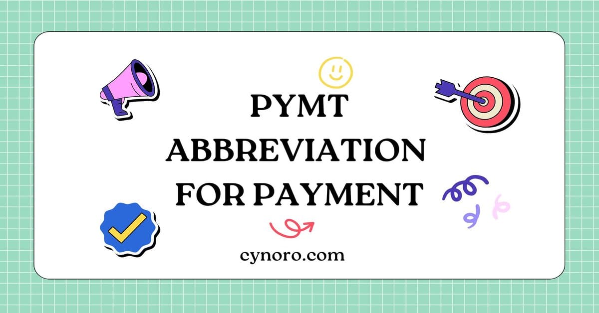 Abbreviation for Payment