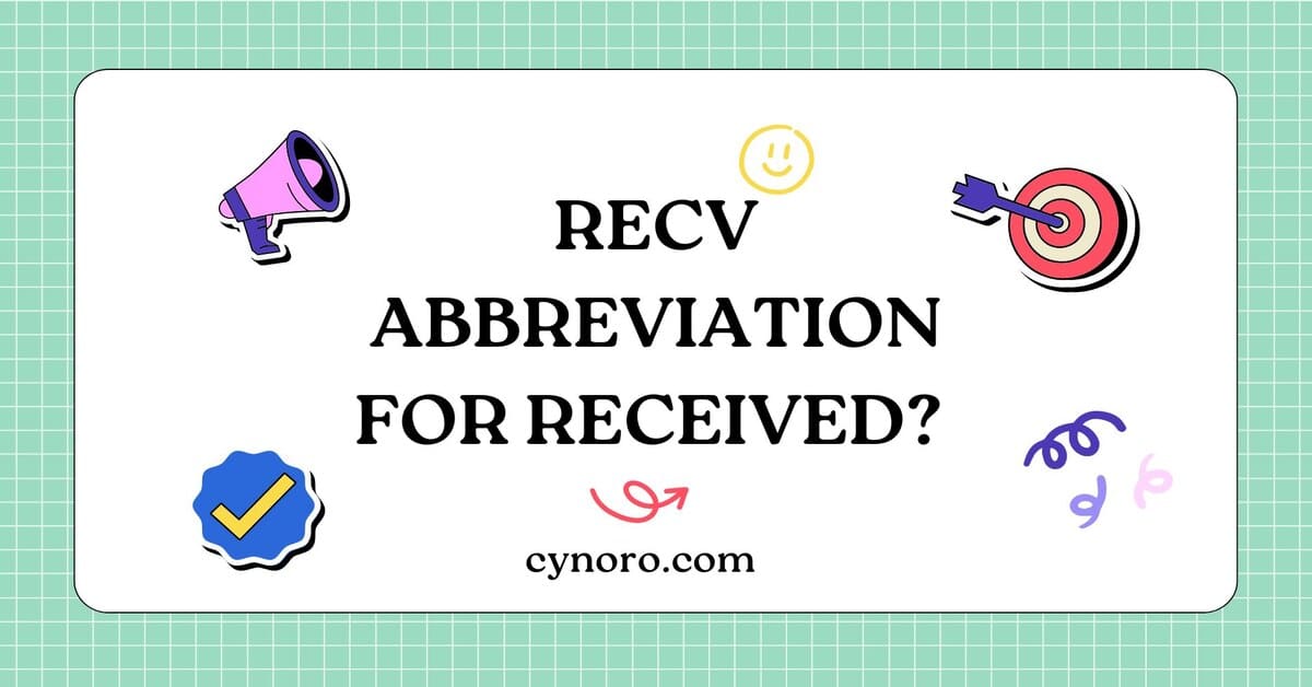 Abbreviation for Received