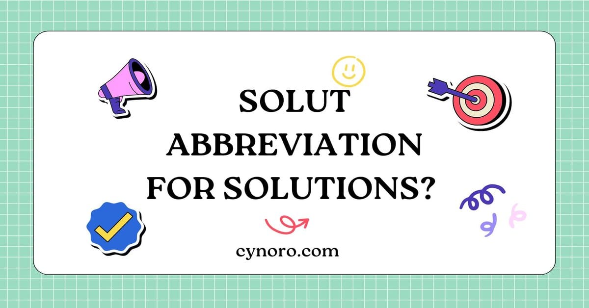 Abbreviation for Solutions