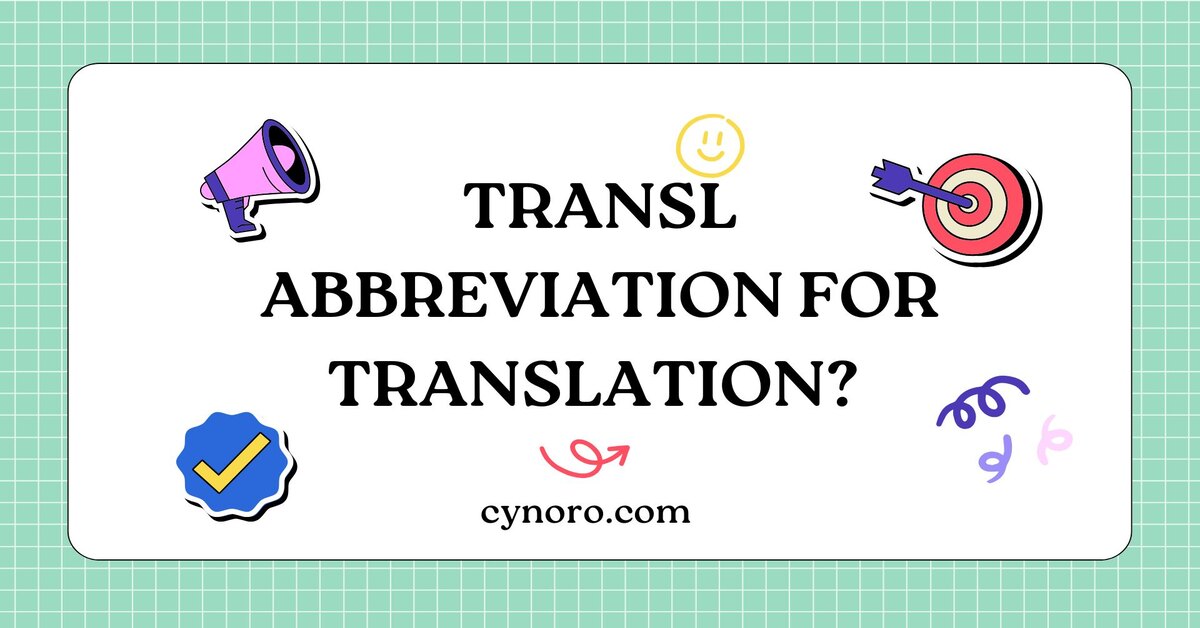 Abbreviation for Translation