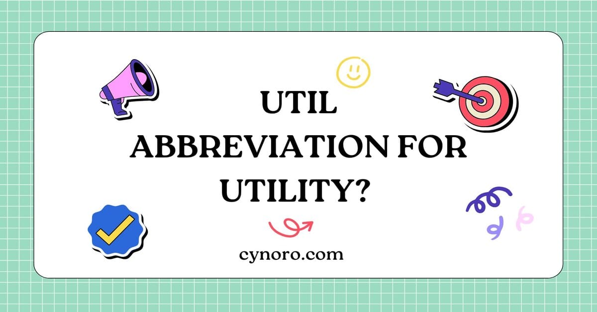 Abbreviation for Utility