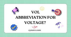 Abbreviation for Voltage