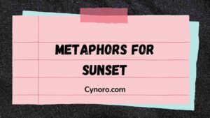 Metaphors for Sunset