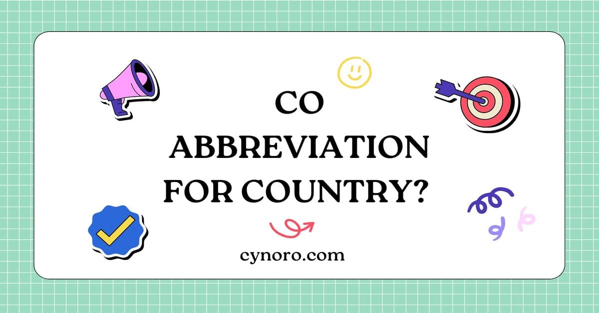 Abbreviation for County