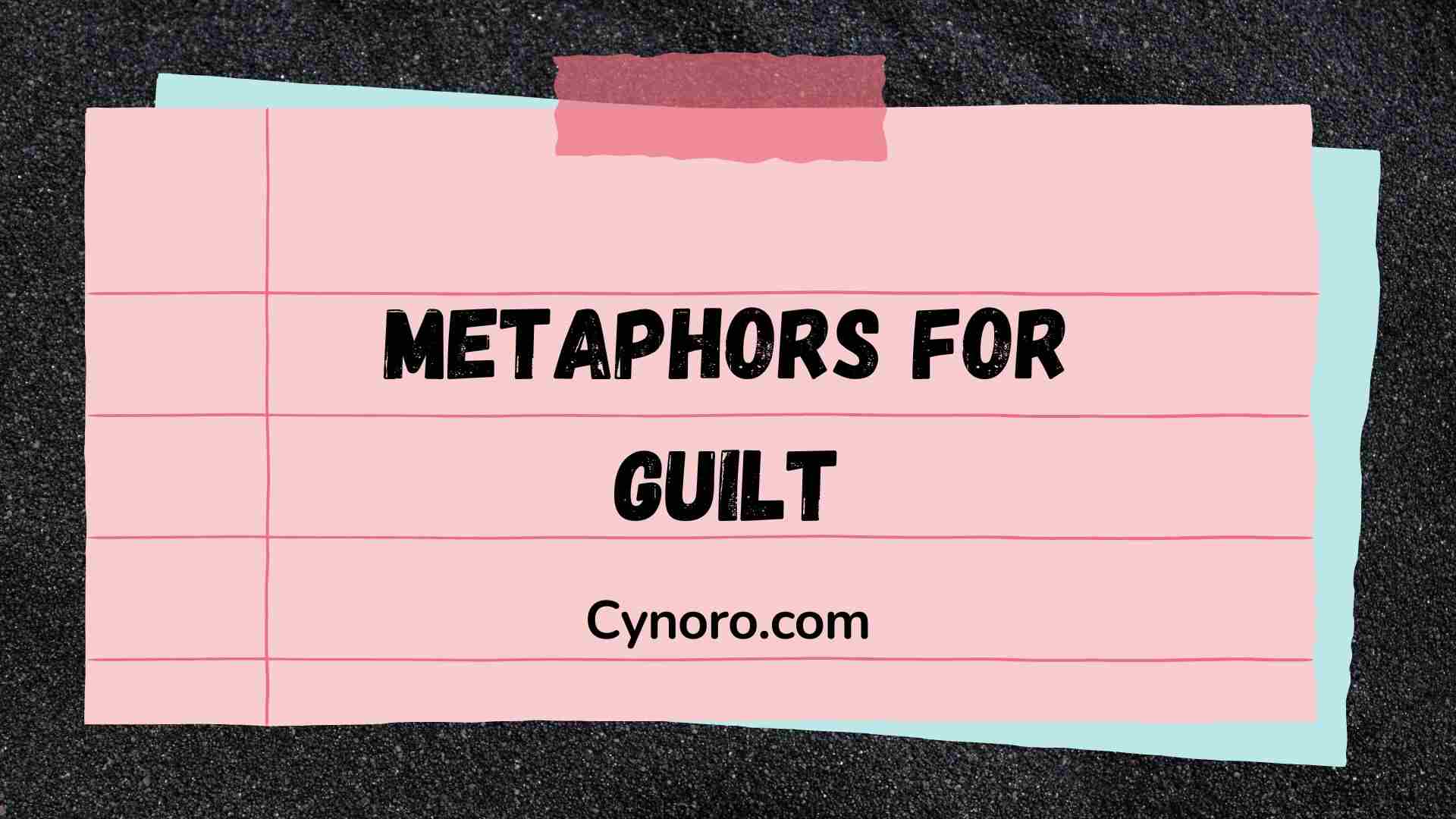 Metaphors for Guilt